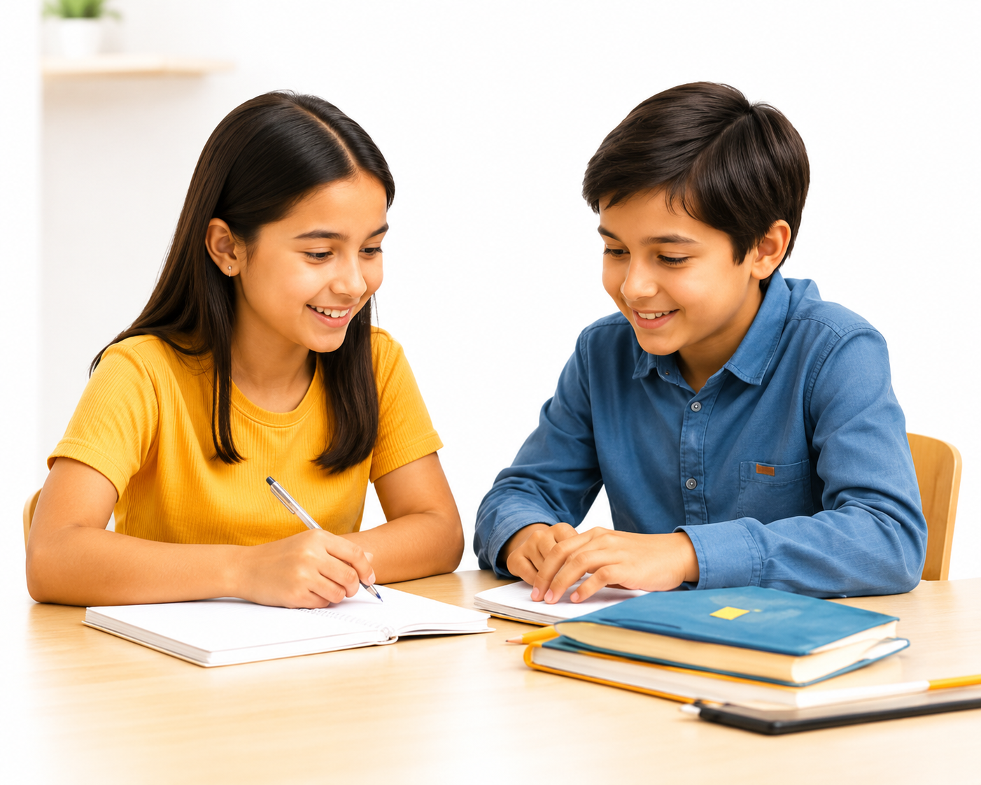 Students learning together